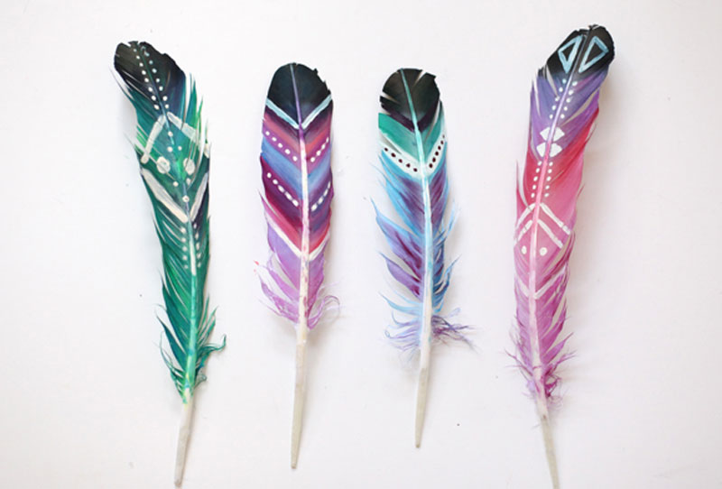 diy-painted-feathers-8