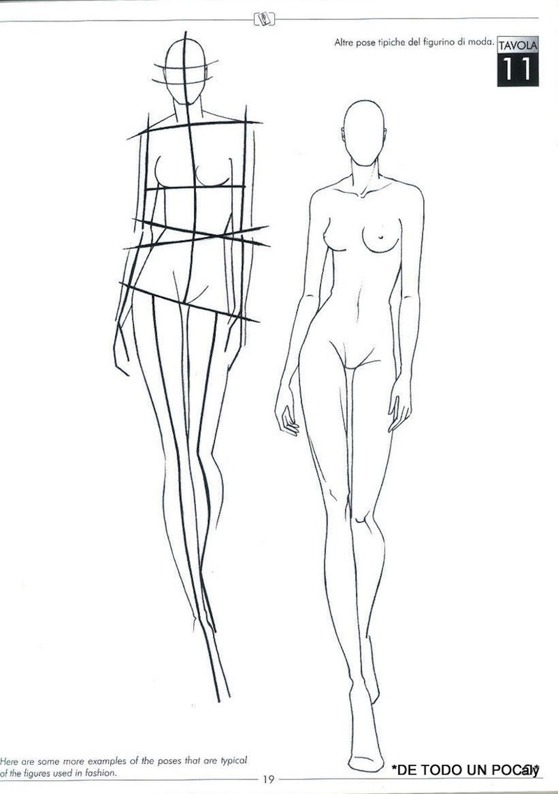fashion drawing template stick figure