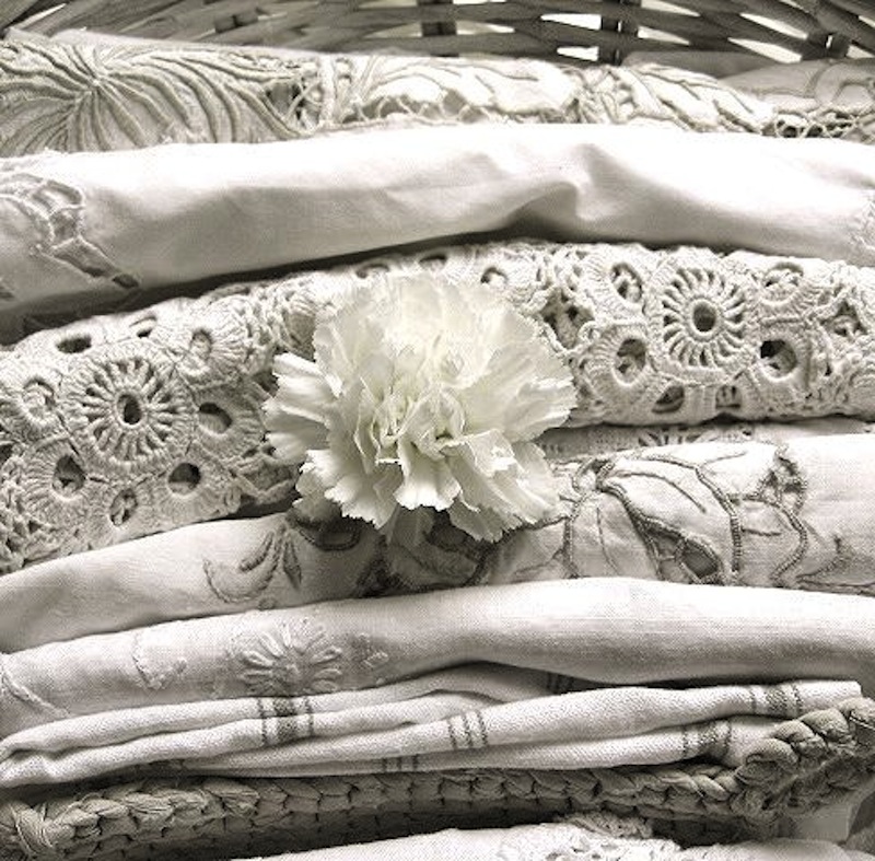 white fabrics