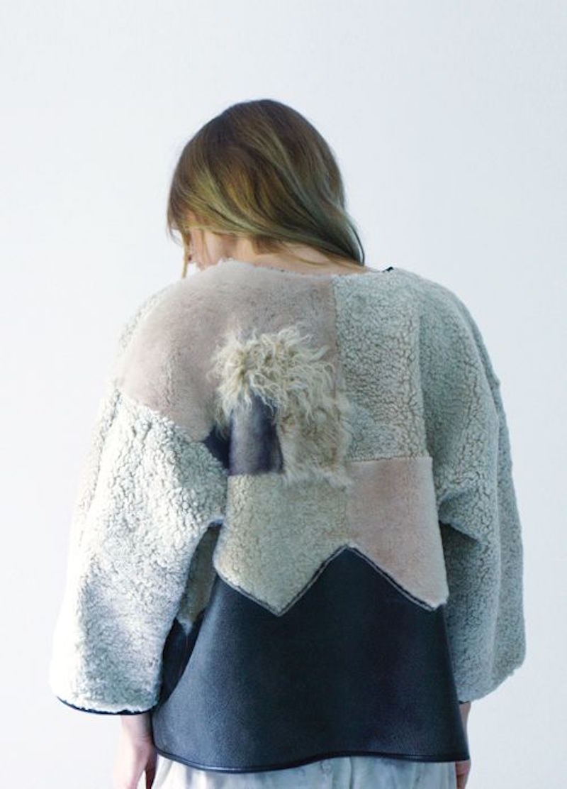 Milena Silvano fur shearing coat jacket 3